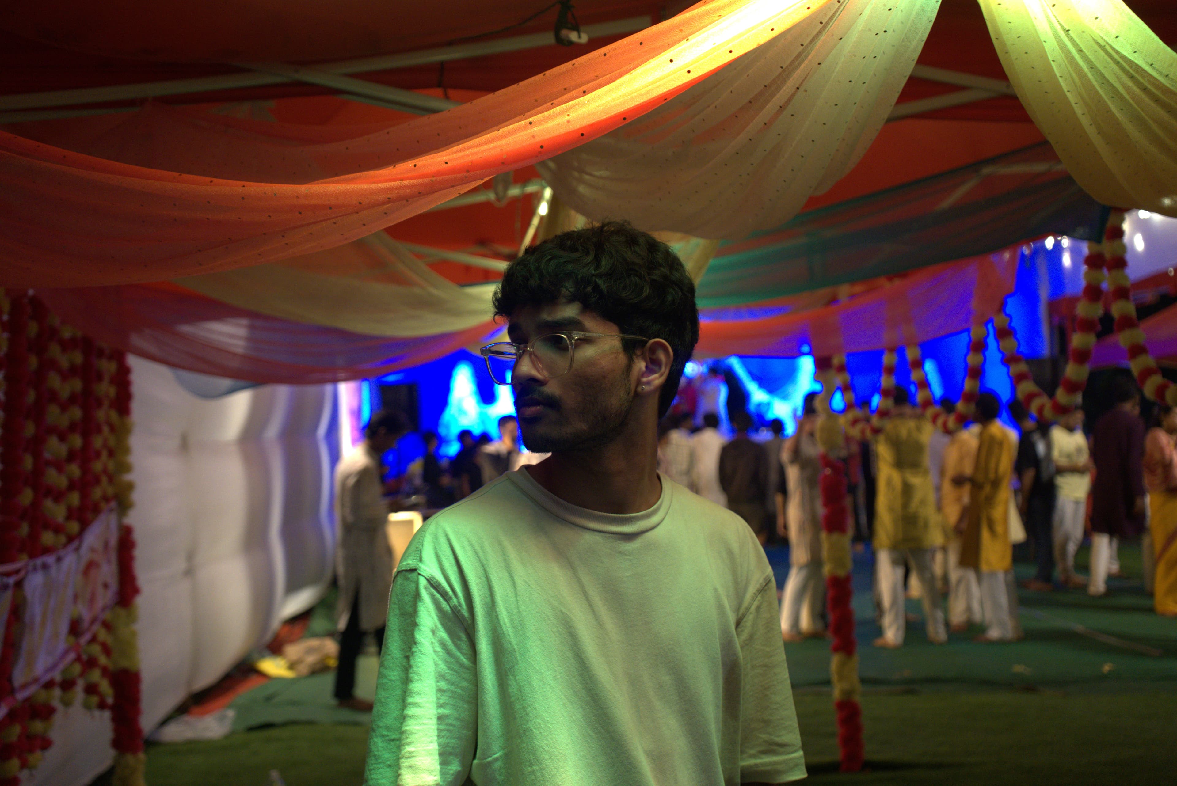 Rithwik at a festival shoot